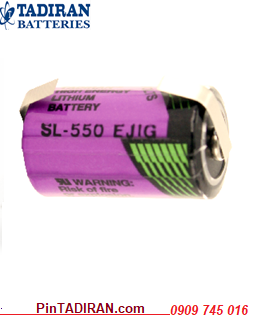 Tadiran SL-550/T; Pin nuôi nguồn PLC Tadiran SL-550/T (1/2AA-900mAh) lithium 3.6v