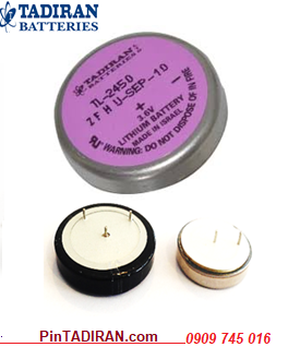 Tadiran TL-2450X; Pin nuôi nguồn PLC Tadiran TL-2450X (1/10C-550mAh) lithium 3.6v/24mmx5.6mm