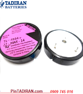 Tadiran TL-4934; Pin nuôi nguồn PLC Tadiran TL-4934 (1/10D-1000mAh) lithium 3.6v/ 32.9mmx6.5mm