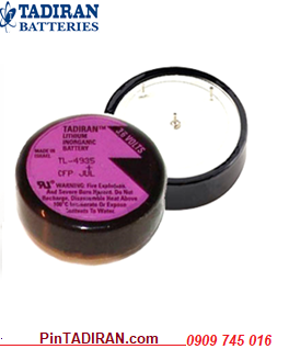 Tadiran TL-4935; Pin nuôi nguồn PLC Tadiran TL-4935 (1/6D-1700mAh) lithium 3.6v/32.9mmx10.2mm