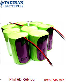 Tadiran TL-5930, Pin PLC Tadiran TL-5930 (3 viên ghép 1) size D 57000mAh 3.6v Israel _Made in Israel