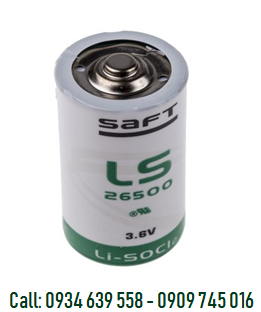Pin nuôi nguồn PLC Saft LS26500 lithium 3.6v C 7700mAh chính hãng Made in France